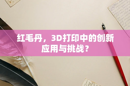 红毛丹，3D打印中的创新应用与挑战？