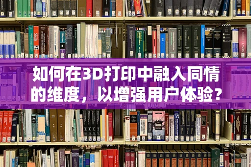 如何在3D打印中融入同情的维度，以增强用户体验？