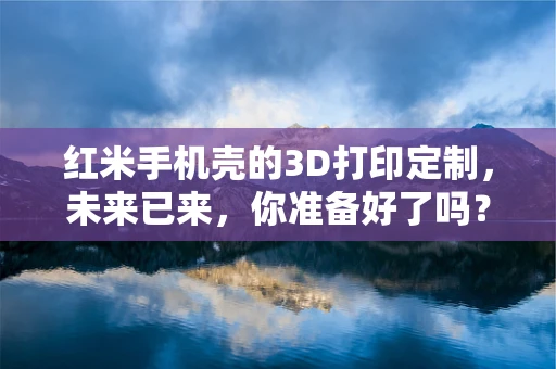 红米手机壳的3D打印定制，未来已来，你准备好了吗？