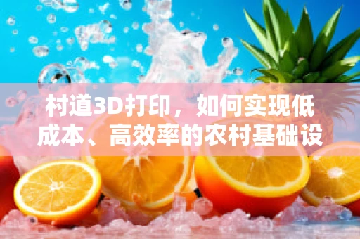 村道3D打印，如何实现低成本、高效率的农村基础设施重建？