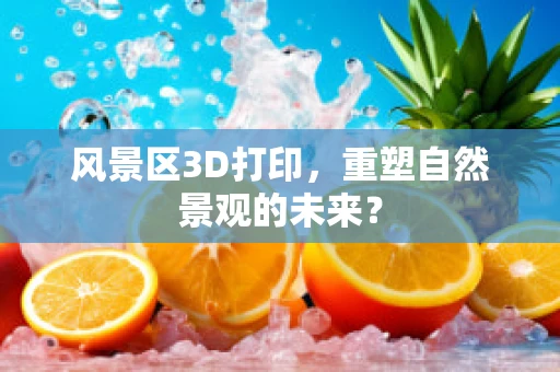 风景区3D打印，重塑自然景观的未来？