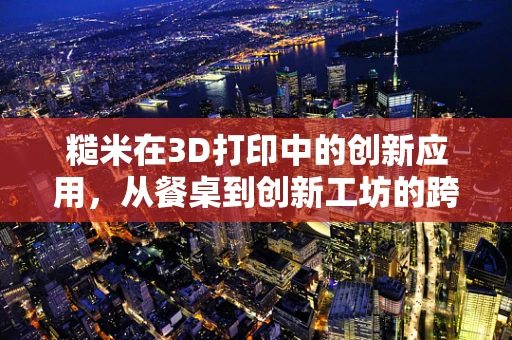 糙米在3D打印中的创新应用，从餐桌到创新工坊的跨界之旅