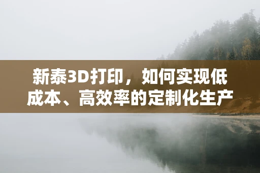新泰3D打印，如何实现低成本、高效率的定制化生产？