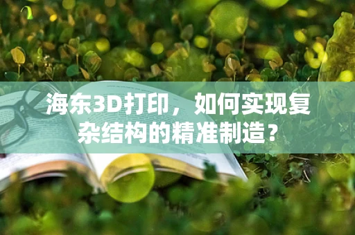 海东3D打印，如何实现复杂结构的精准制造？