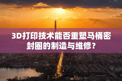 3D打印技术能否重塑马桶密封圈的制造与维修？