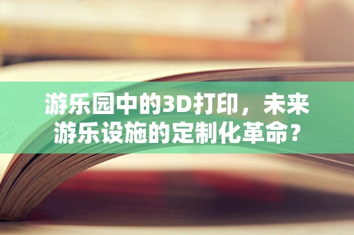 游乐园中的3D打印，未来游乐设施的定制化革命？