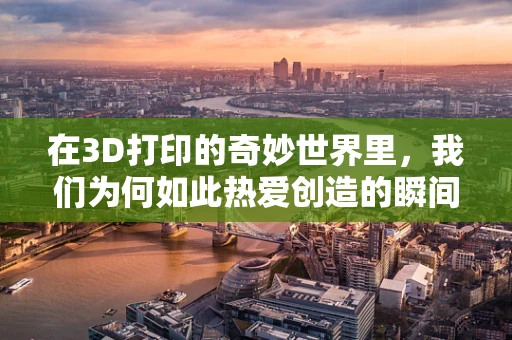 在3D打印的奇妙世界里，我们为何如此热爱创造的瞬间？