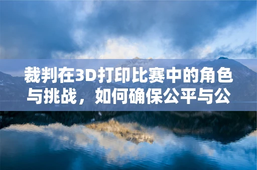 裁判在3D打印比赛中的角色与挑战，如何确保公平与公正？