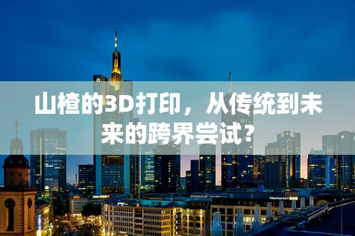 山楂的3D打印，从传统到未来的跨界尝试？