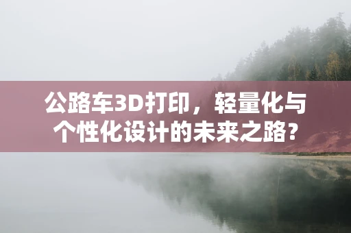 公路车3D打印，轻量化与个性化设计的未来之路？