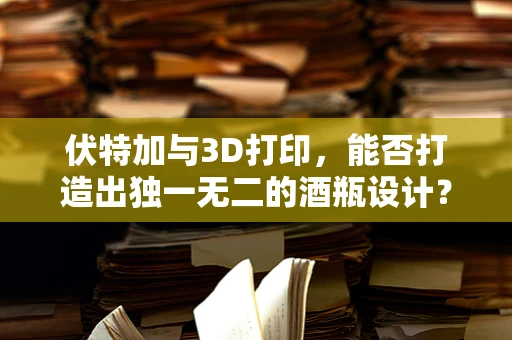 伏特加与3D打印，能否打造出独一无二的酒瓶设计？