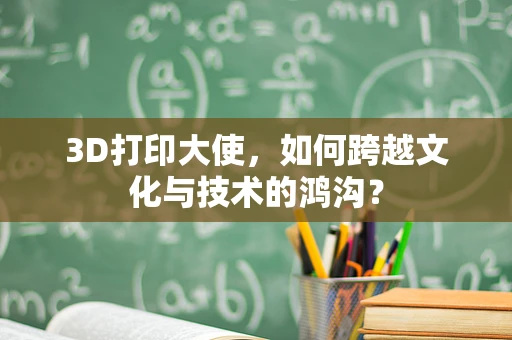 3D打印大使，如何跨越文化与技术的鸿沟？