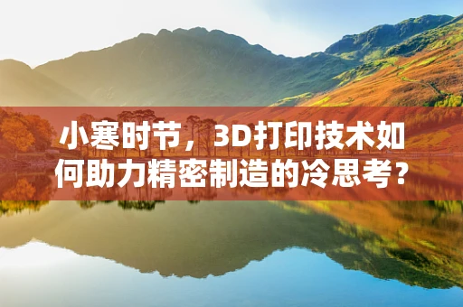小寒时节，3D打印技术如何助力精密制造的冷思考？
