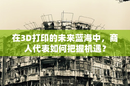 在3D打印的未来蓝海中，商人代表如何把握机遇？