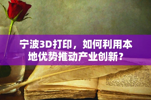 宁波3D打印，如何利用本地优势推动产业创新？