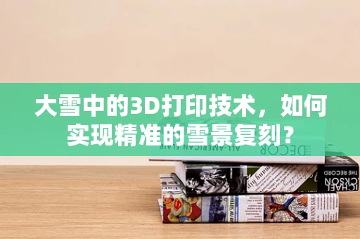 大雪中的3D打印技术，如何实现精准的雪景复刻？