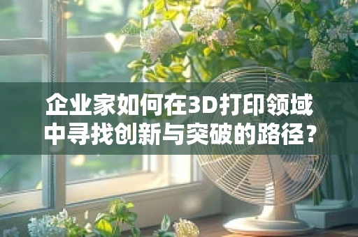 企业家如何在3D打印领域中寻找创新与突破的路径？