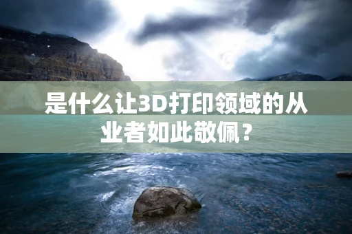 是什么让3D打印领域的从业者如此敬佩？