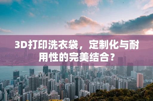 3D打印洗衣袋，定制化与耐用性的完美结合？