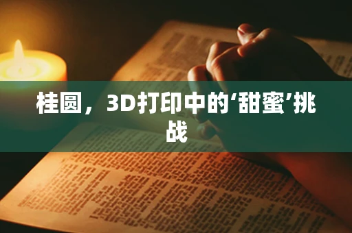 桂圆，3D打印中的‘甜蜜’挑战