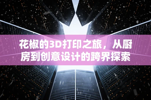 花椒的3D打印之旅，从厨房到创意设计的跨界探索