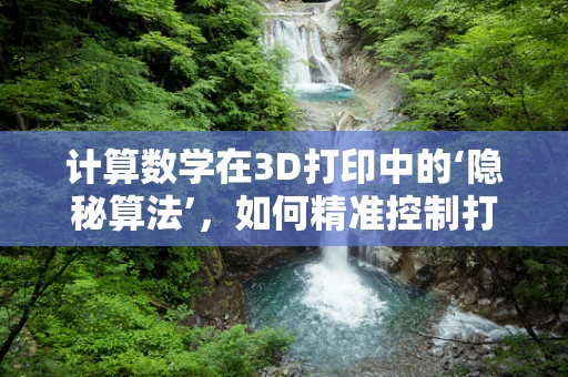 计算数学在3D打印中的‘隐秘算法’，如何精准控制打印过程？