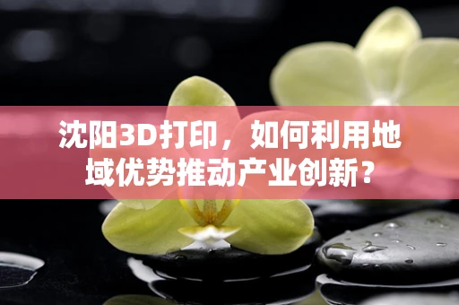沈阳3D打印，如何利用地域优势推动产业创新？