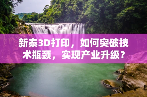 新泰3D打印，如何突破技术瓶颈，实现产业升级？