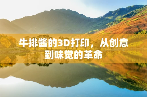牛排酱的3D打印，从创意到味觉的革命