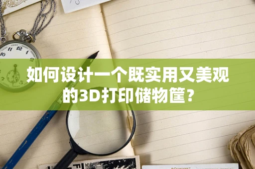 如何设计一个既实用又美观的3D打印储物筐？