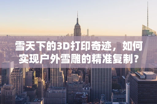 雪天下的3D打印奇迹，如何实现户外雪雕的精准复制？