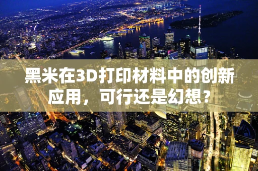 黑米在3D打印材料中的创新应用，可行还是幻想？