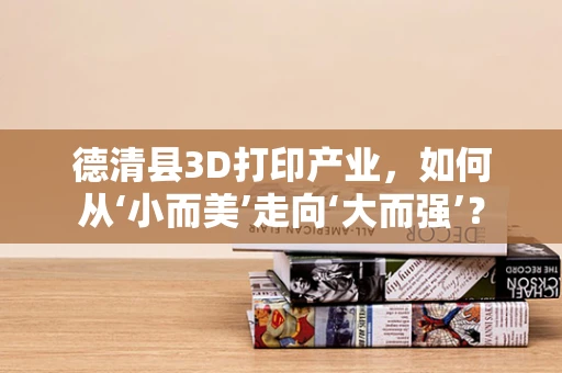 德清县3D打印产业，如何从‘小而美’走向‘大而强’？