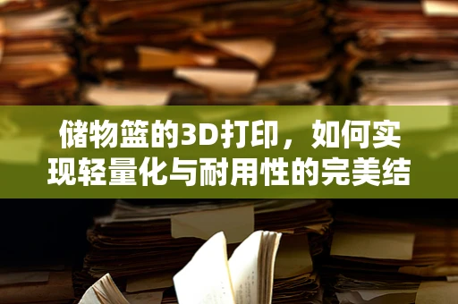 储物篮的3D打印，如何实现轻量化与耐用性的完美结合？