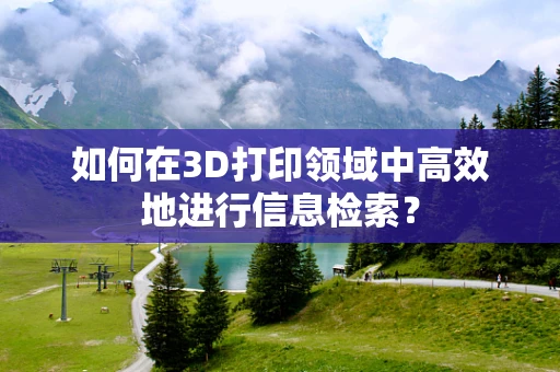 如何在3D打印领域中高效地进行信息检索？