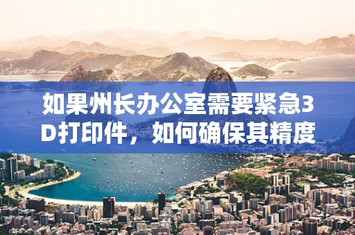 如果州长办公室需要紧急3D打印件，如何确保其精度与效率？