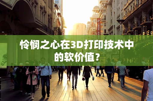 怜悯之心在3D打印技术中的软价值？