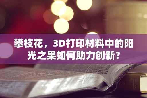 攀枝花，3D打印材料中的阳光之果如何助力创新？