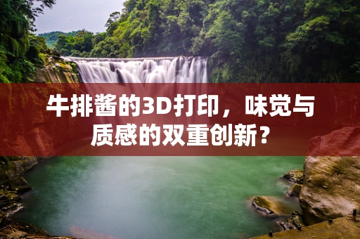 牛排酱的3D打印，味觉与质感的双重创新？