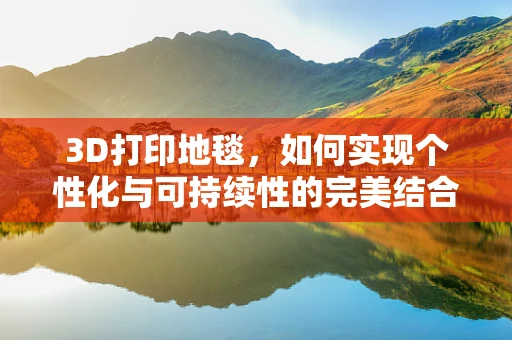 3D打印地毯，如何实现个性化与可持续性的完美结合？