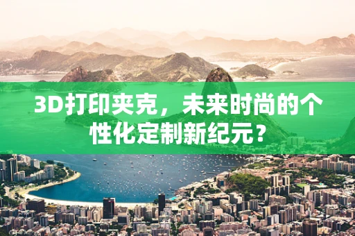 3D打印夹克，未来时尚的个性化定制新纪元？