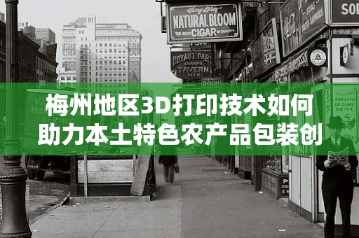 梅州地区3D打印技术如何助力本土特色农产品包装创新？