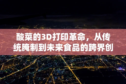 酸菜的3D打印革命，从传统腌制到未来食品的跨界创新？