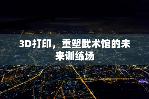 3D打印，重塑武术馆的未来训练场