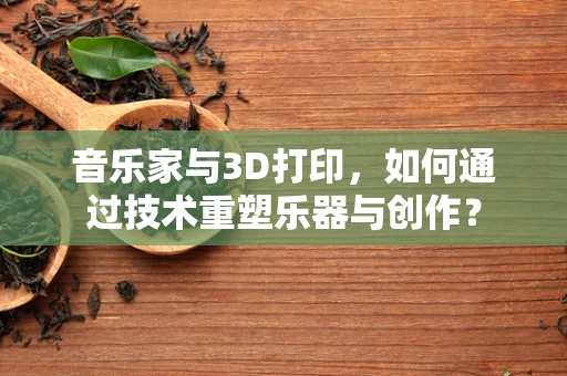 音乐家与3D打印，如何通过技术重塑乐器与创作？