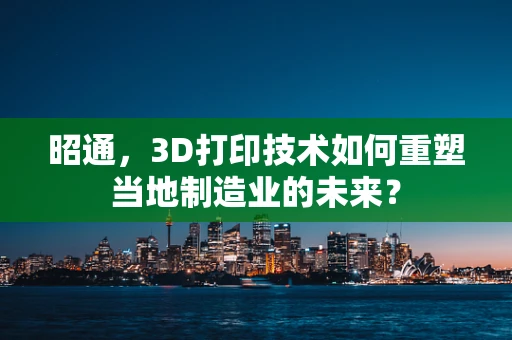 昭通，3D打印技术如何重塑当地制造业的未来？