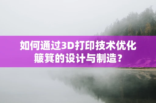 如何通过3D打印技术优化簸箕的设计与制造？