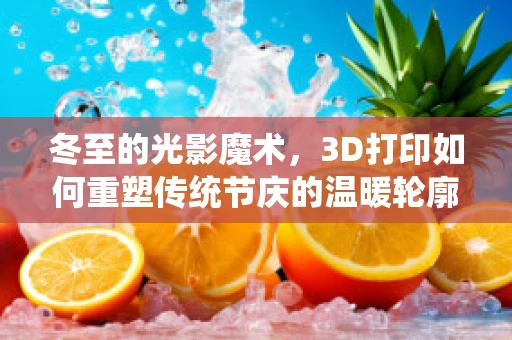 冬至的光影魔术，3D打印如何重塑传统节庆的温暖轮廓？