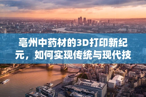 亳州中药材的3D打印新纪元，如何实现传统与现代技术的完美融合？