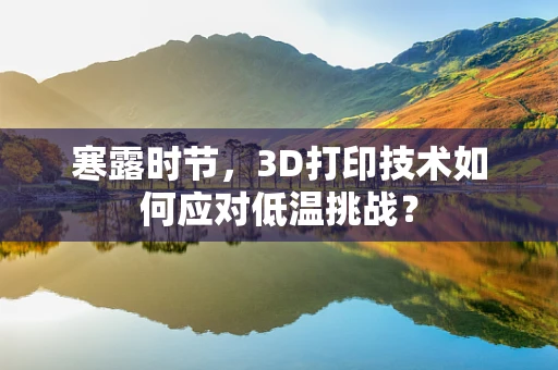 寒露时节，3D打印技术如何应对低温挑战？